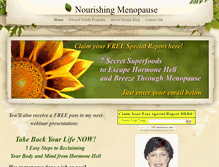 Tablet Screenshot of nourishingmenopause.com